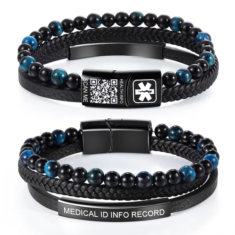 Health Wellness Bracelet - Gelang Batu Mata Harimau Alami untuk
