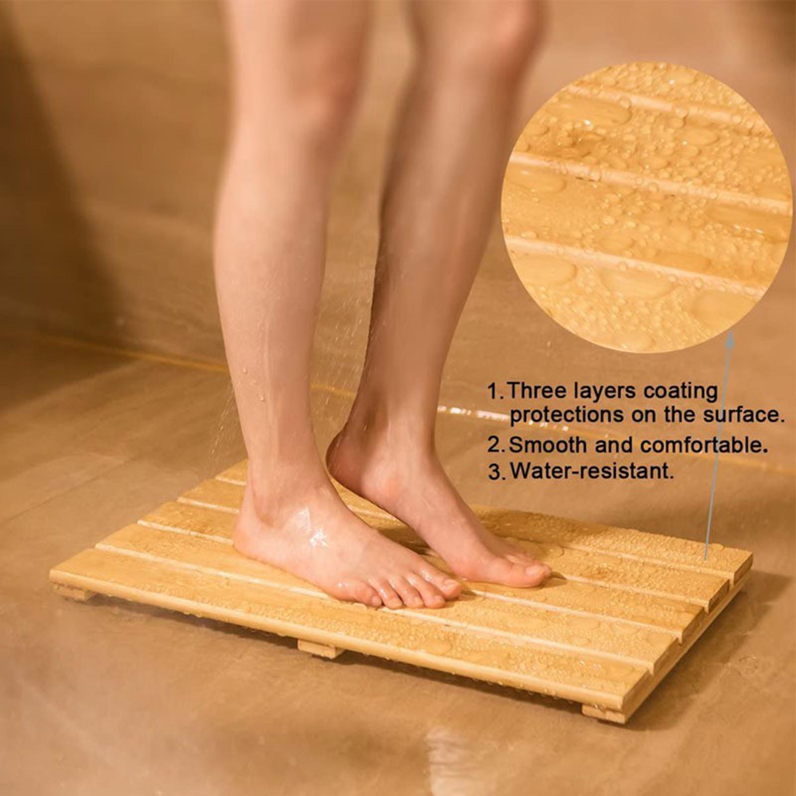 Keset Kamar Mandi Bambu Stylis - Bamboo Bath Mat ulasan dan harga